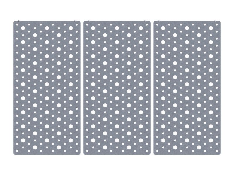 Hexagons — Gris Claro
