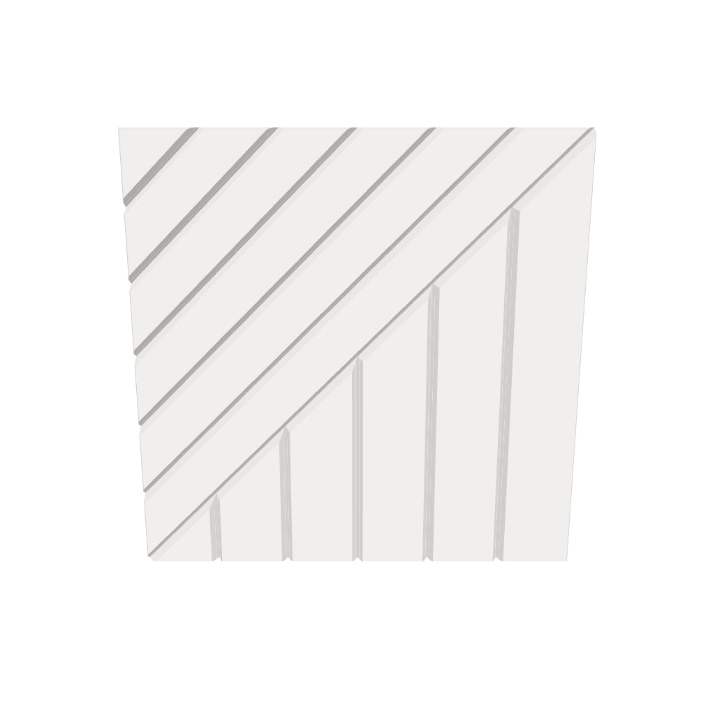 Doublelines plafón 60x60 laminado · 24 mm — modelo 3D Feltform