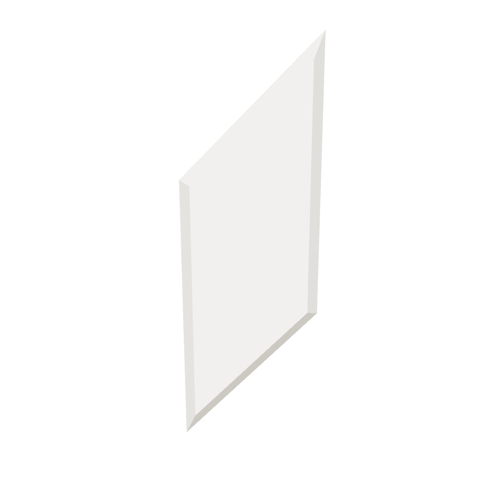 Pieza Slash 15 x 45 cm con bisel tallado