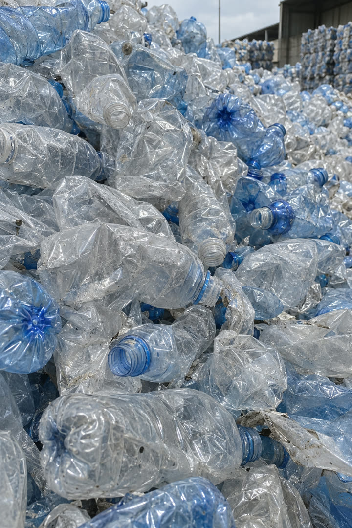 Botellas de PET posconsumo